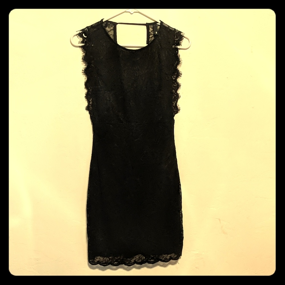 Black lace dress